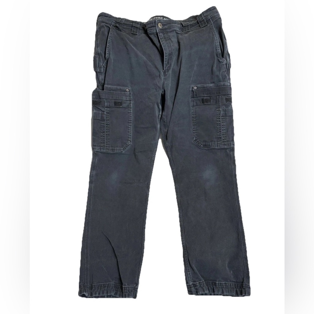 Duluth Trading Men's Tag 40x32 Relaxed Canvas Wide Cargo Fire Hose Work Pants